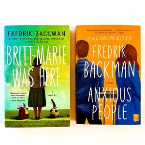 Anxious People & Britt-Marie Was Here by Fredrik Backman. Paperback Nove…
